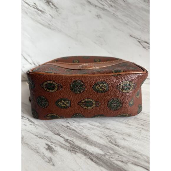 Vintage 80s Capezio Crossbody Bag – Brown Coated Canvas - Retro Mall Icon Energy - Picture 12 of 16